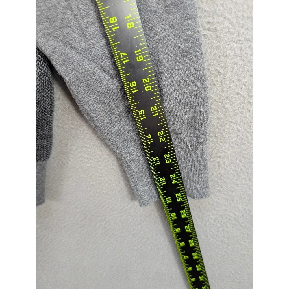 Brooks Brothers Cashmere Quarter Zip Sweater Men's XL Gray Cotton Travel Outdoor